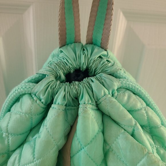 Oliver Thomas 24 + 7 Quilted Drawstring Cinch Backpack Turquoise main image 5